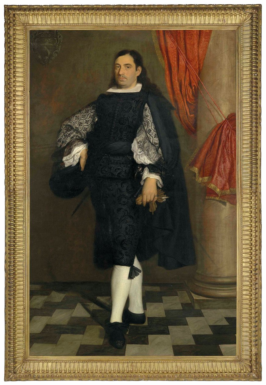 Porträtt av en gentleman av Bartolome Esteban and studio Murillo