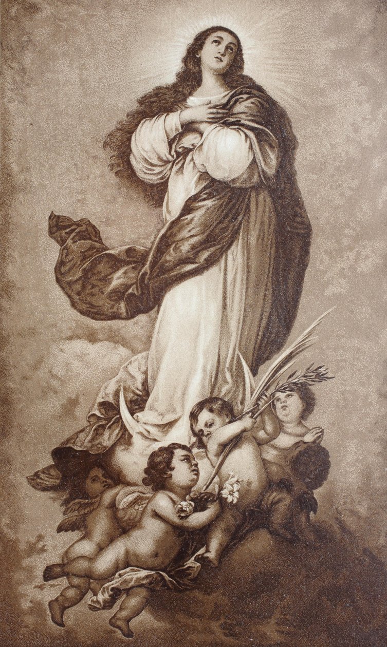 Jungfru Marias obefläckade avlelse av Bartolome Esteban Murillo av Bartolome Esteban (after) Murillo