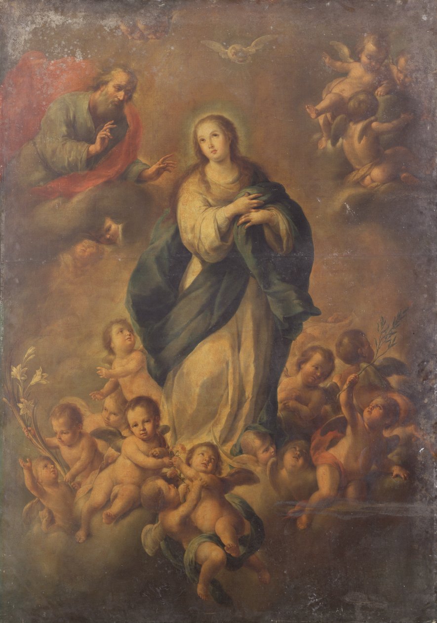 The Assumption (olja på duk) av Bartolome Esteban (follower of) Murillo