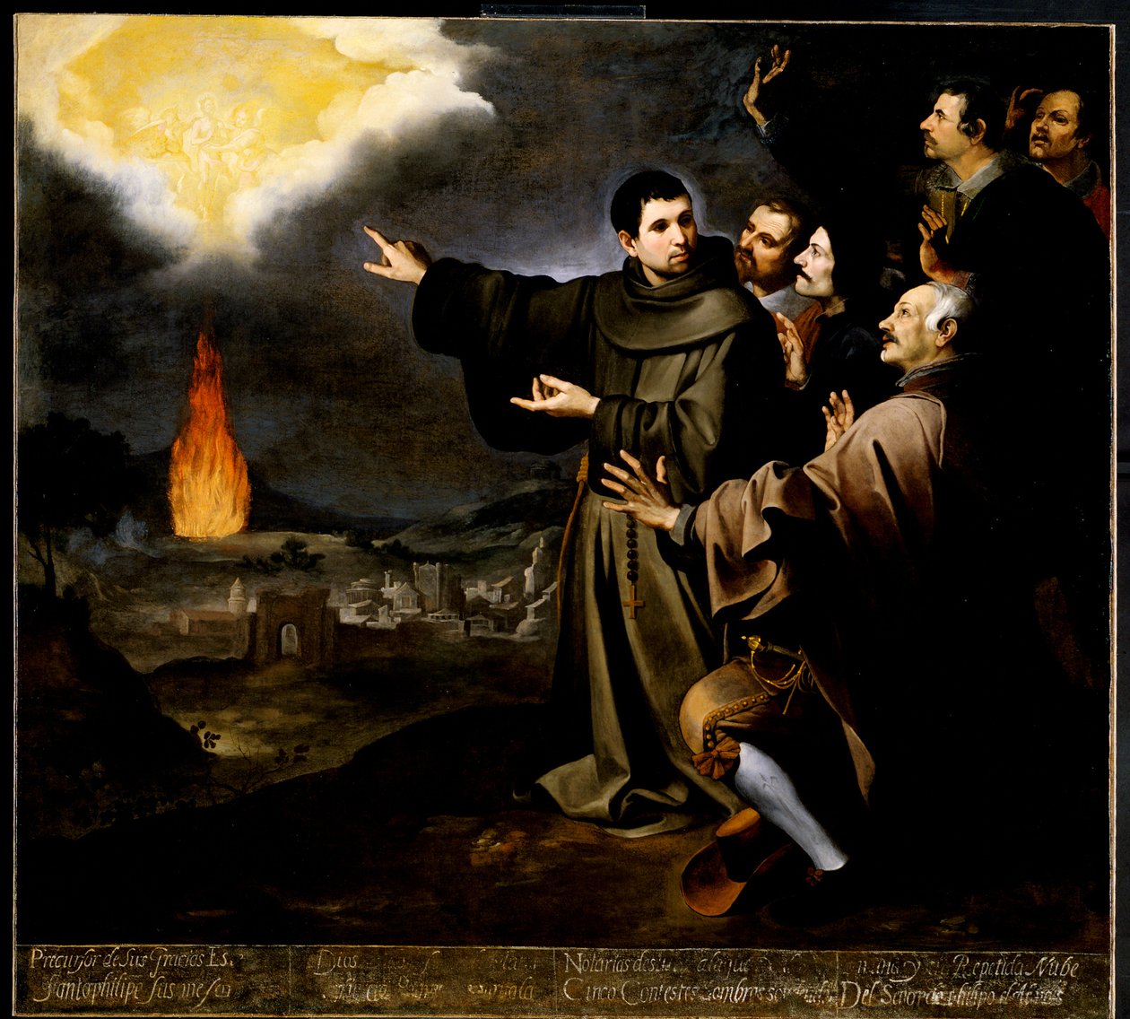 Broder Julián av Alcalás vision av den spanske kungen Filip II:s själs himmelsfärd av Bartolomé Esteban Murillo