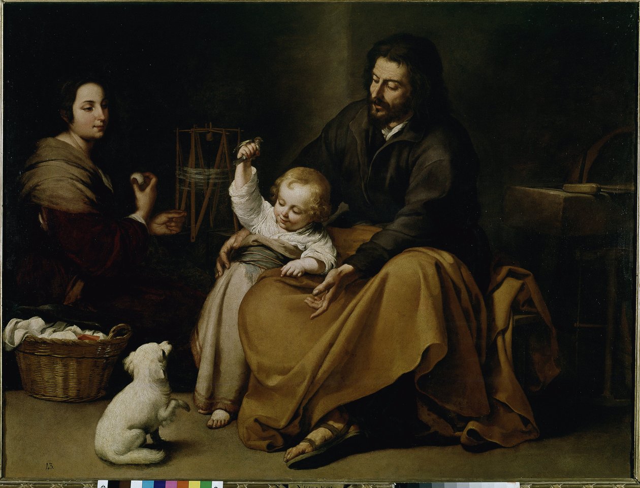 Fågelns heliga familj. (olja på duk, ca 1650) av Bartolomé Esteban Murillo