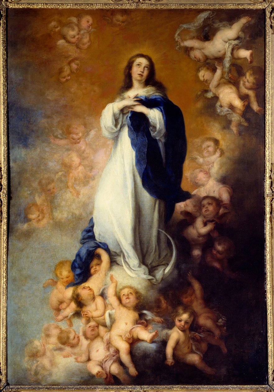 Immaculee design. Målning av Bartolome Murillo (1618-1682) Ec. Esp av Bartolomé Esteban Murillo