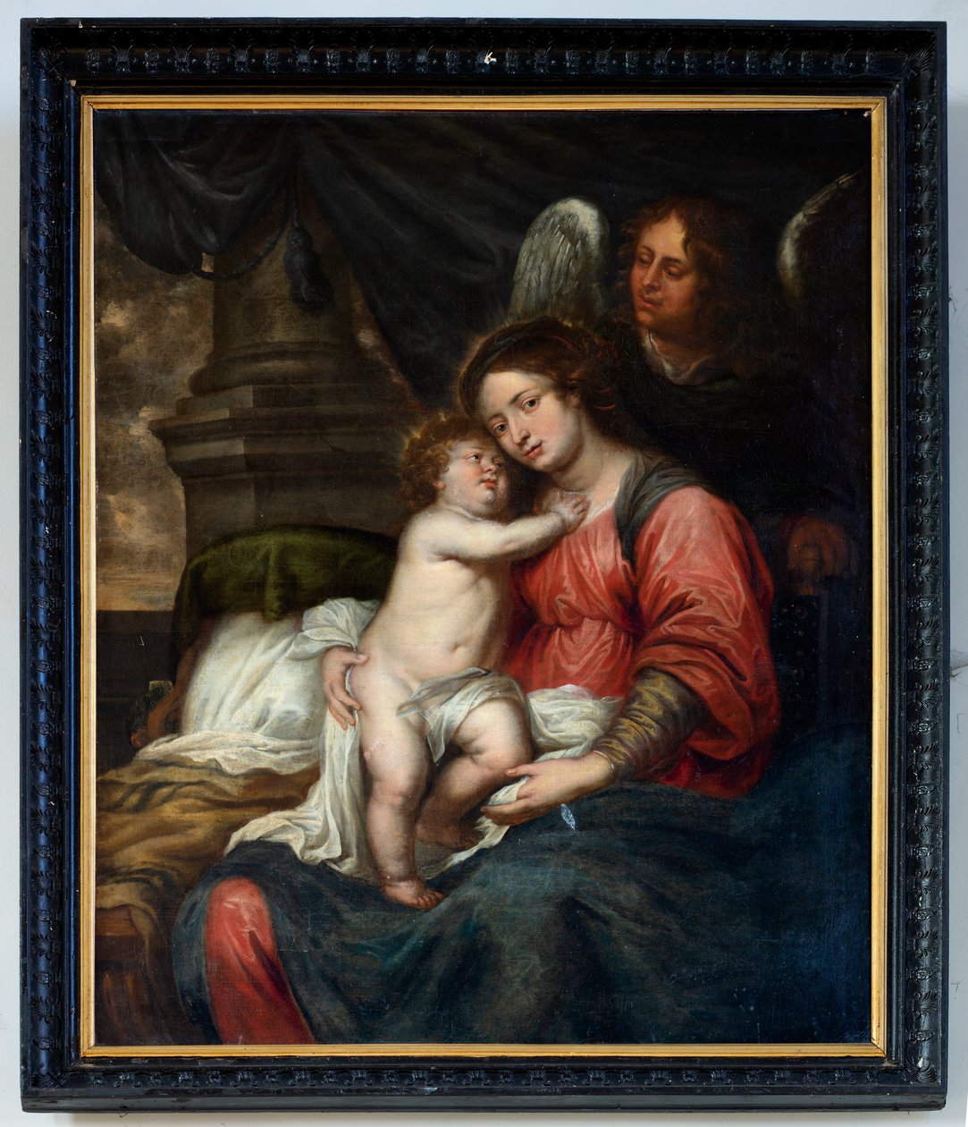 Församlingskyrka (Parochiekerk Sint-Andreas, Beerlegem). Målning. Vår Fru med barn. Bartolomé Murillo (?). av Bartolomé Esteban Murillo