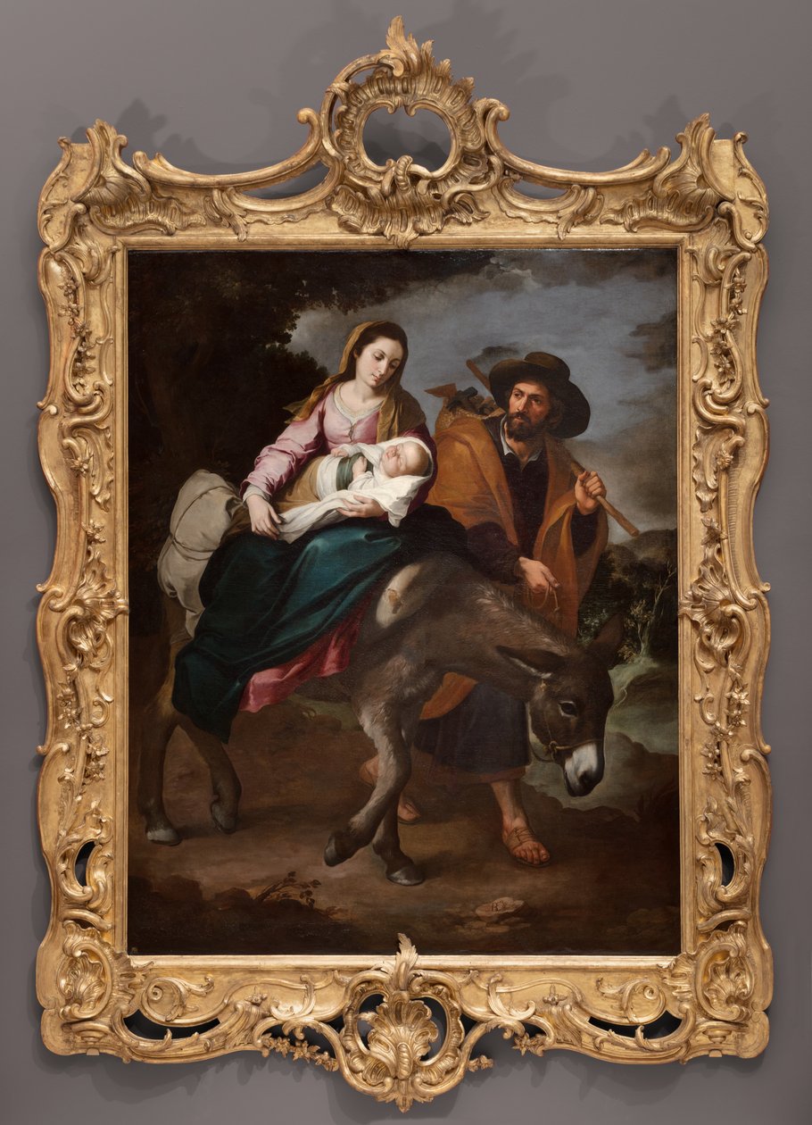 Flygningen till Egypten, ca 1647-50 (olja på duk) av Bartolomé Esteban Murillo