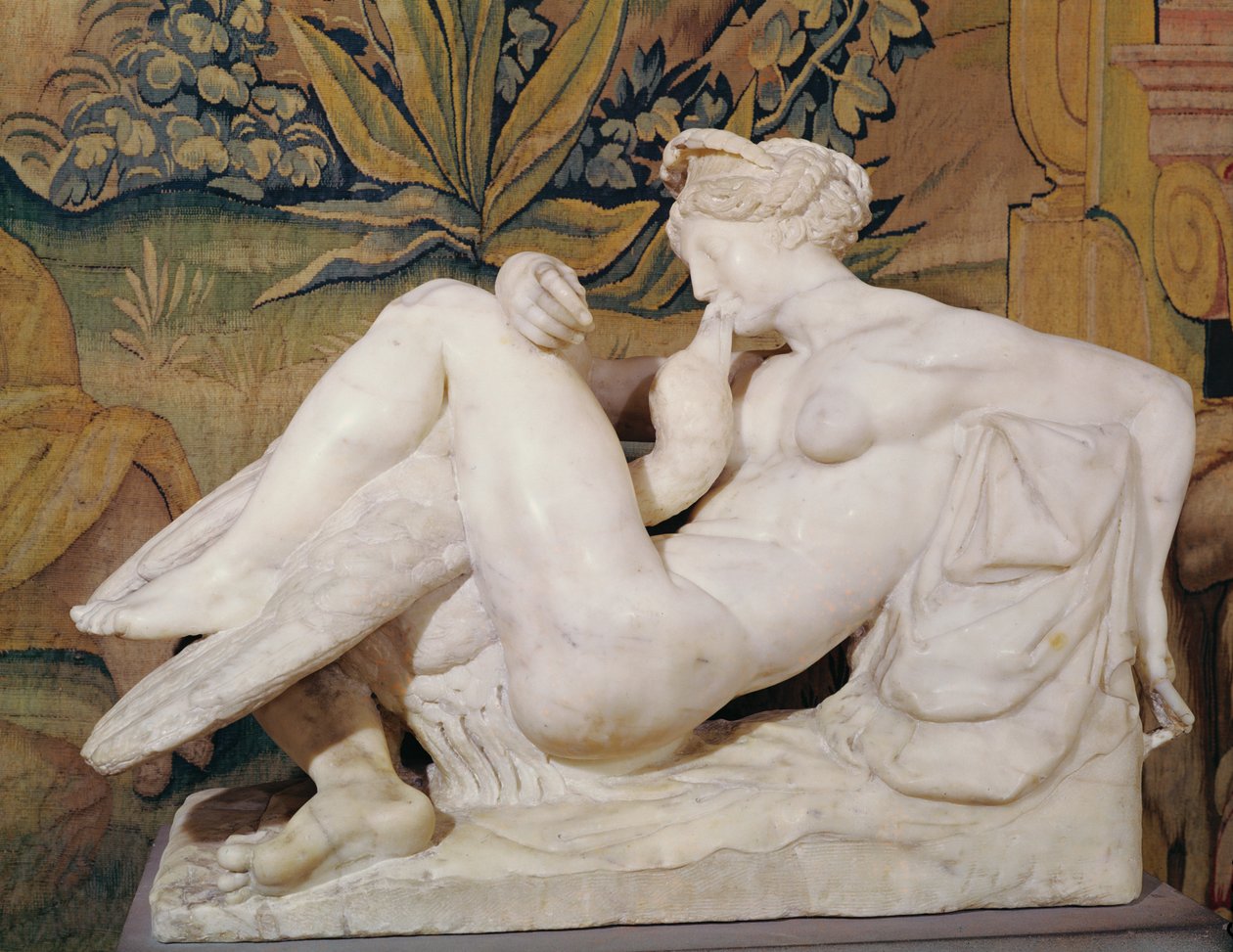 Leda och svanen (marmor) av Bartolomeo Ammannati