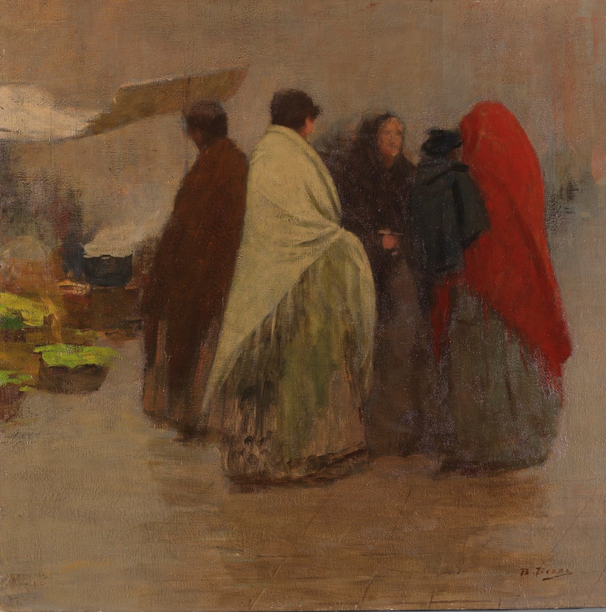  Mercato di Santa Margherita Donne al mercatoMarket of Santa Margherita Women at the market av Bartolomeo Bezzi