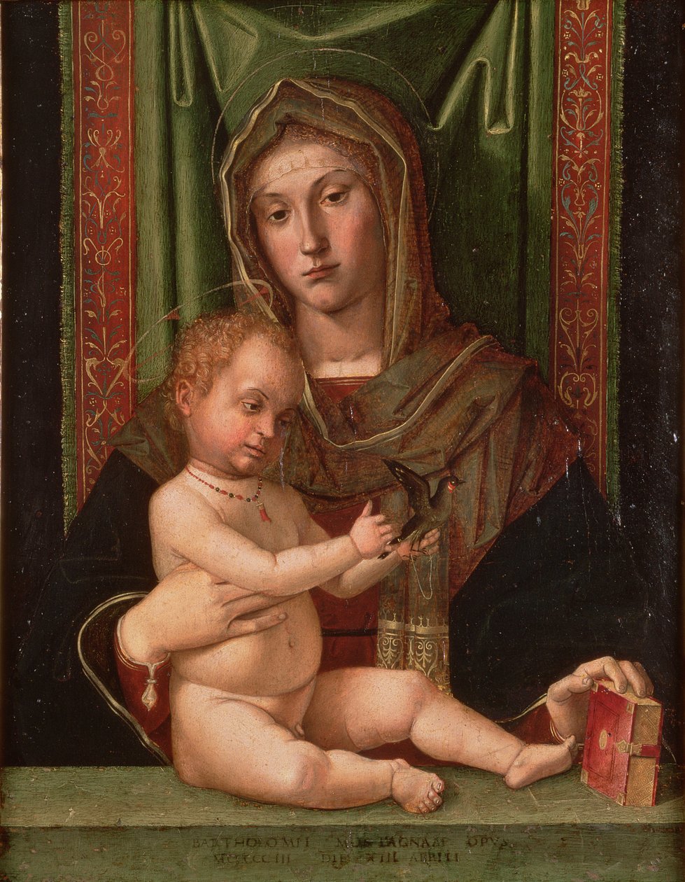 Madonna och barn (panel) av Bartolomeo Montagna
