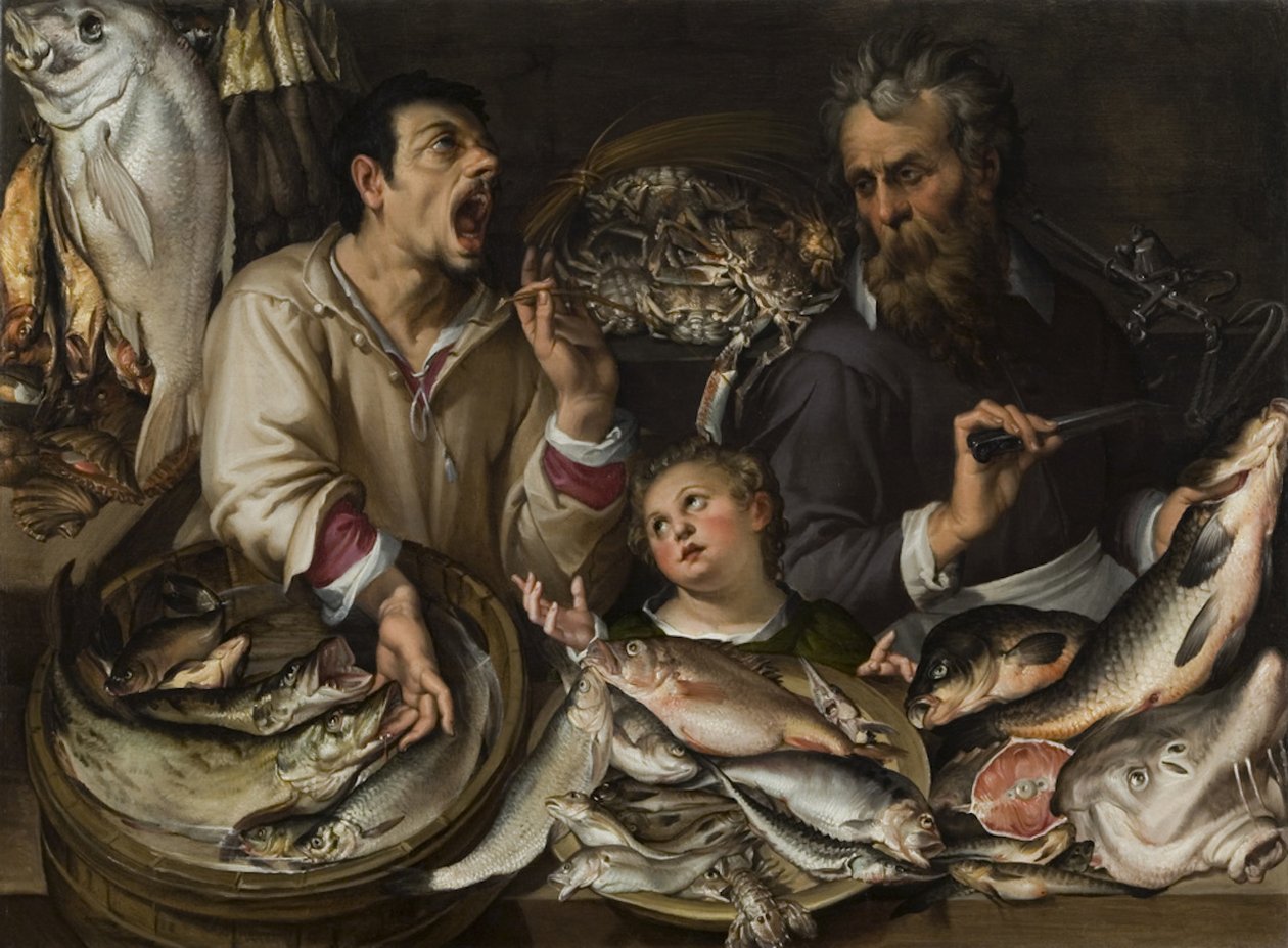 The Fishmongers av Bartolomeo Passarotti