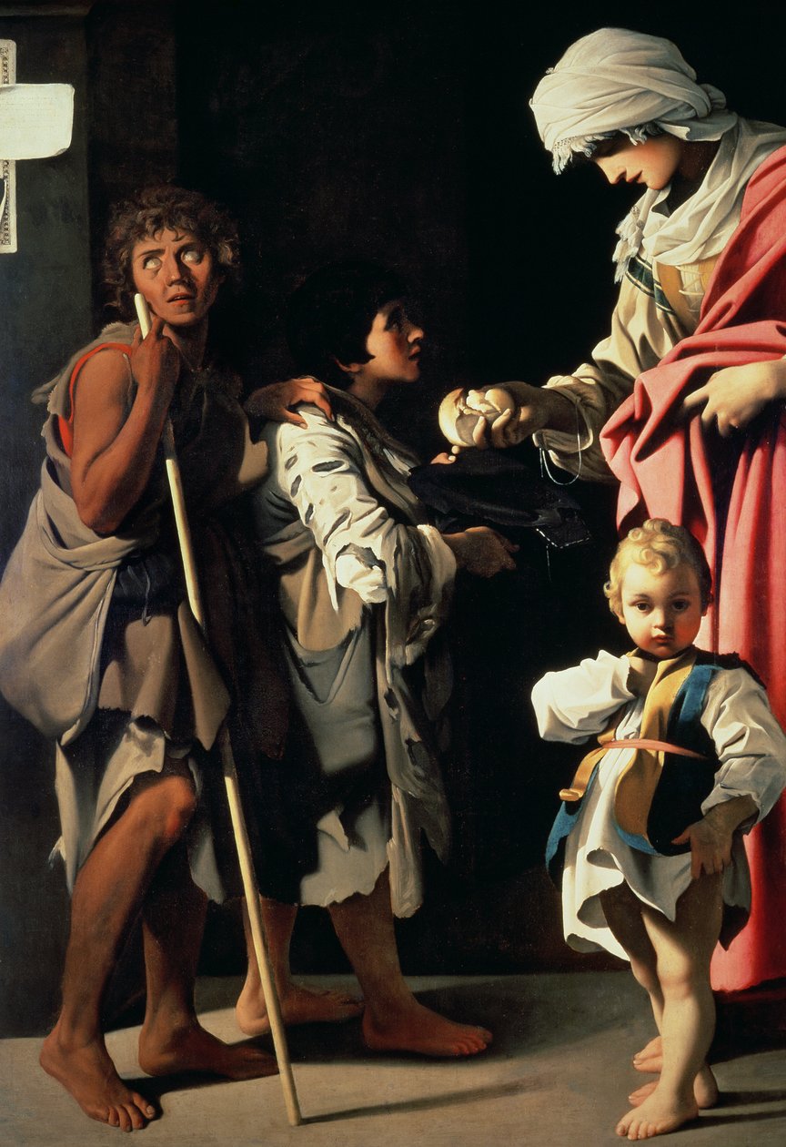 Charity, c.1611 swed av Bartolomeo Schedoni