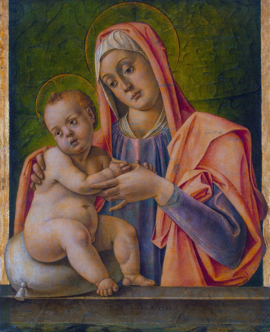 Madonnan och barnet i Eremitaget av Bartolomeo Vivarini