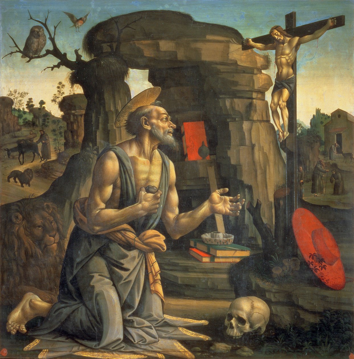 S:t Hieronymus i bot av Bartolomeo di Giovanni