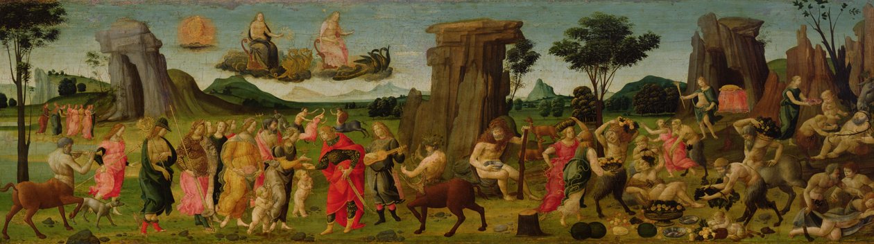 Thetis och Peleus äktenskap av Bartolomeo di Giovanni