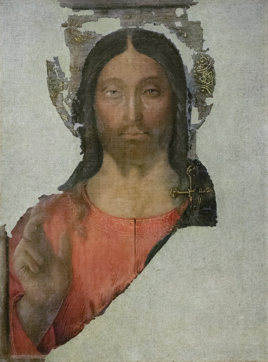 Salvator mundi, ca 1480-81 (tempera på pannå) av Bartolomeo (attr. to) Della Gatta