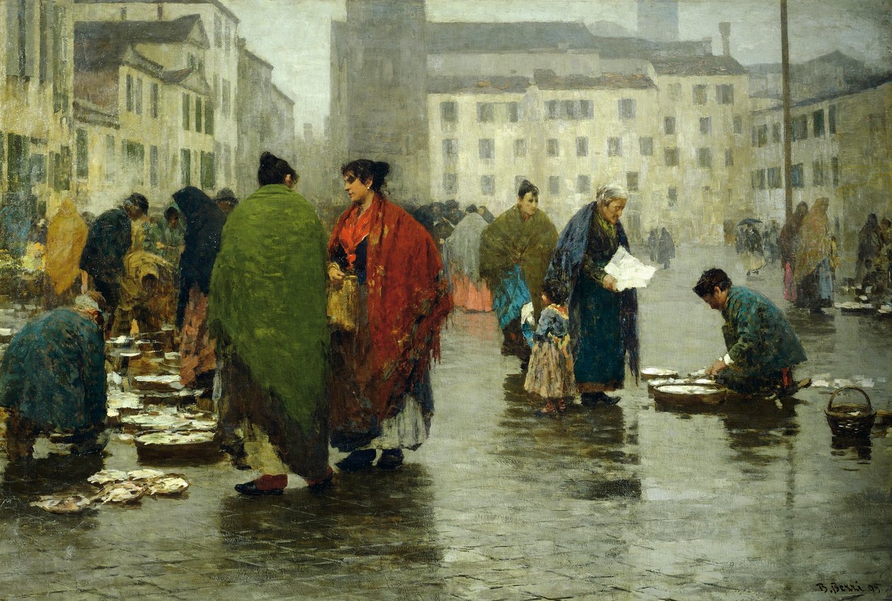Avhållsamhetens dag, av Bartolomeo Teofilo Ismaele Bezzi (1851-1923) av Bartolomeo Bezzi