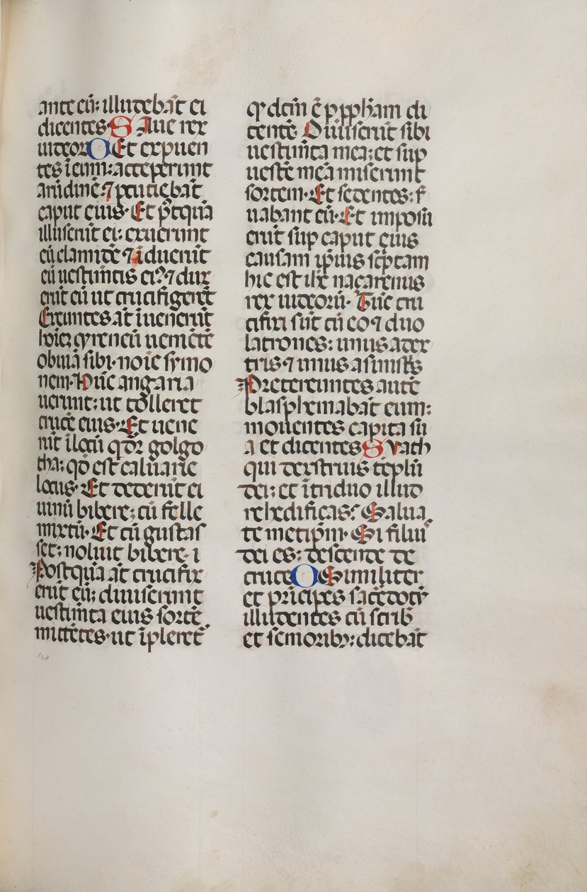 Missale: Fol. 121: innehåller musik för Hely Hely Lama etc. inom St. Mattion Passion, 1469. av Bartolomeo Caporali