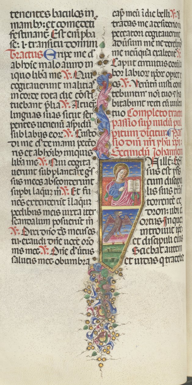 Missale: Fol. 141v: Johannes med örn, 1469. av Bartolomeo Caporali