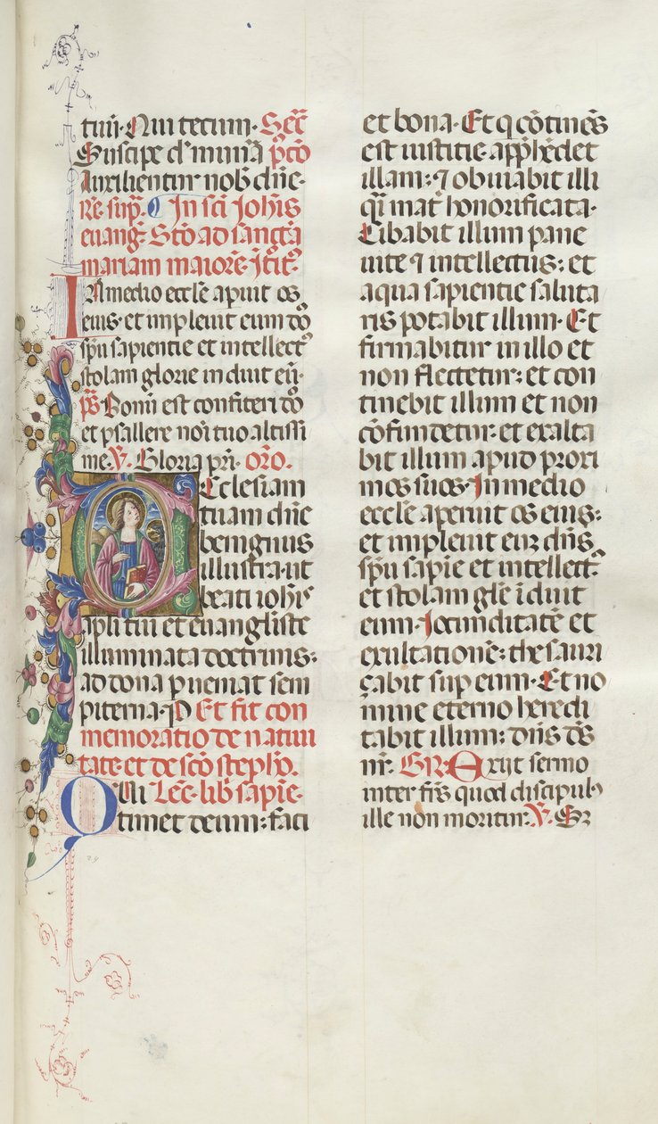 Missale: Fol. 25: Johannes med örnen, 1469. av Bartolomeo Caporali
