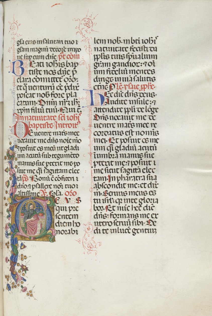 Missale: Fol. 287: Johannes Döparen, 1469. av Bartolomeo Caporali