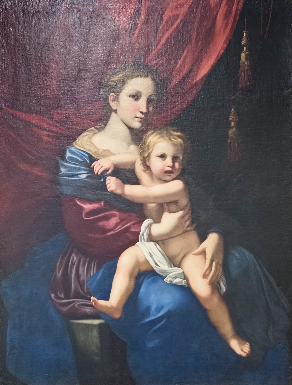 Madonna och barn av Bartolomeo Cavarozzi