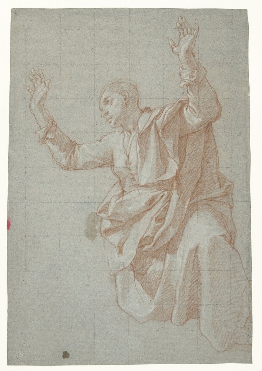 Studie av en ung man av Bartolomeo Cesi