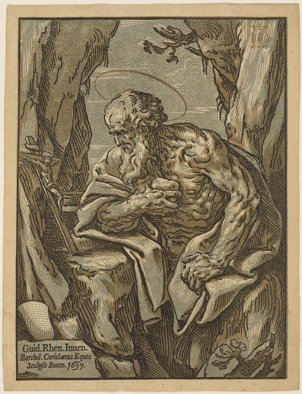 Sankt Jerome av Bartolomeo Coriolano