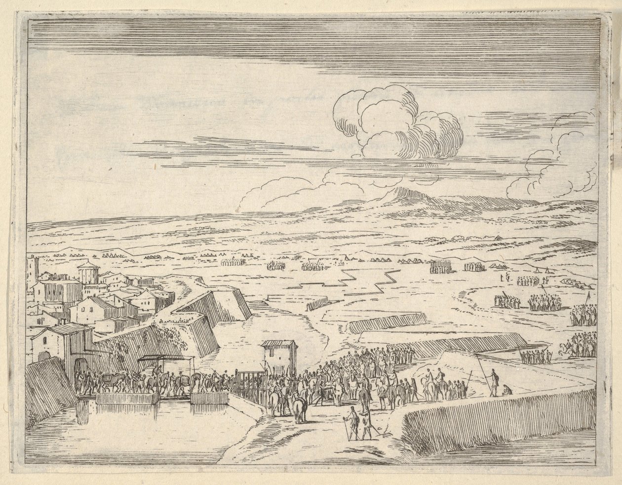 Efter några dagars belägring med den franska armén tar Francesco I d