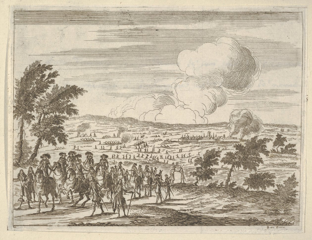 Hertigen och hans trupper vid Casalmaggiore, från L