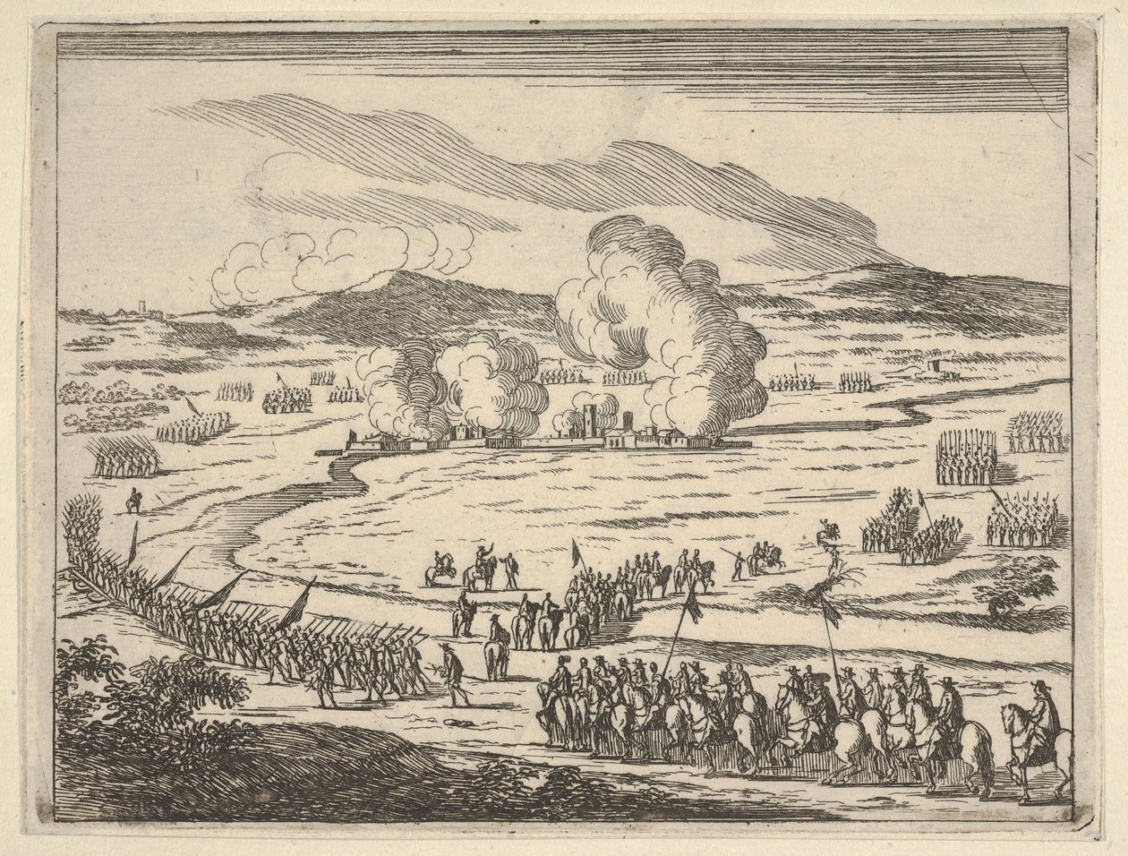 The Seige of Alexandria Begins, från The Idea of ​​a Christian Prince and Hero in Francis..., 1659. av Bartolomeo Fenice
