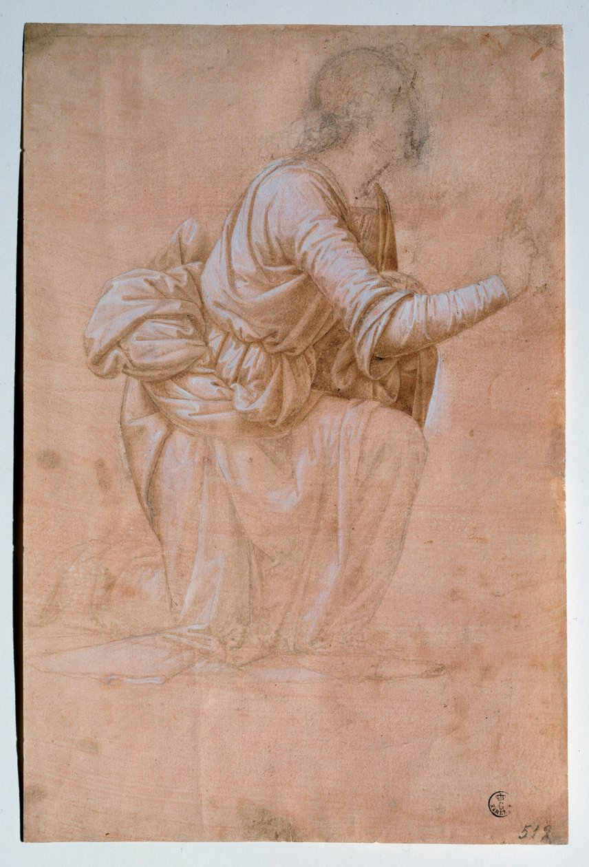 Tillkännagivandet av Volterra (Ängeln av Volterras tillkännagivande) Teckning av Fra Bartolomeo (Bartolomeo della Porta kallad) (1472-1517) Uffizi (kontor) Institutionen för tryck och teckningar Italien av Bartolomeo Fra