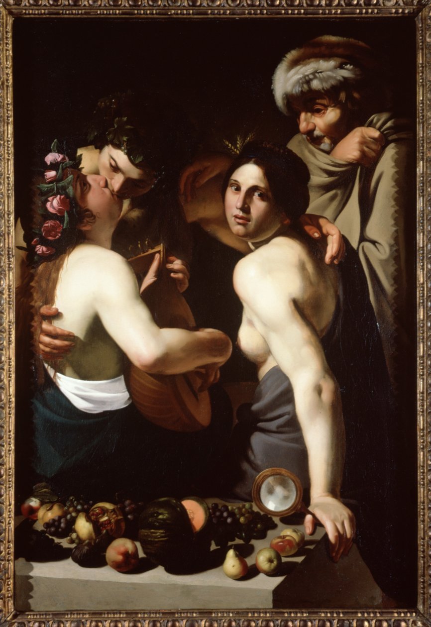 Allegori om de fyra årstiderna, c.1610 av Bartolomeo Manfredi