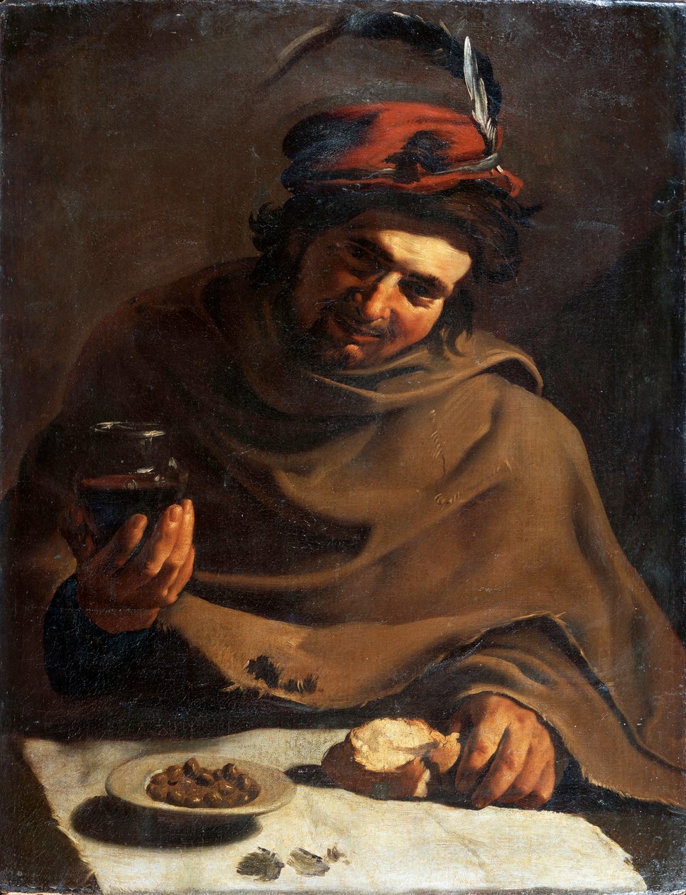 Frukost, tidigt 1600-tal av Bartolomeo Manfredi