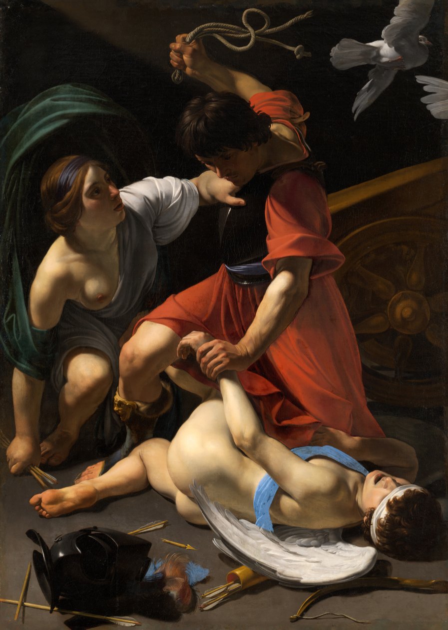 Cupid tuktas, 1613. av Bartolomeo Manfredi