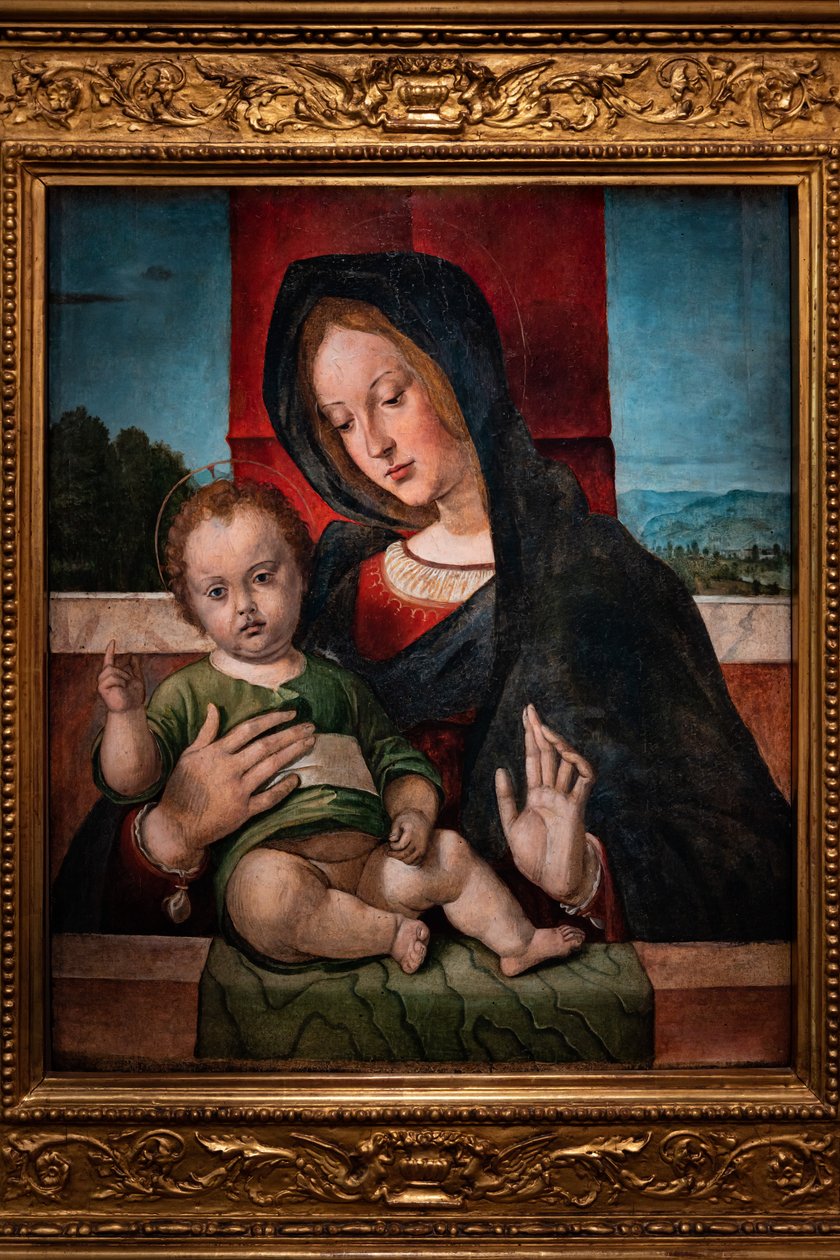 Madonna med spädbarnet Jesus, sista decenniet av 1400-talet (olja på panel) av Bartolomeo Montagna