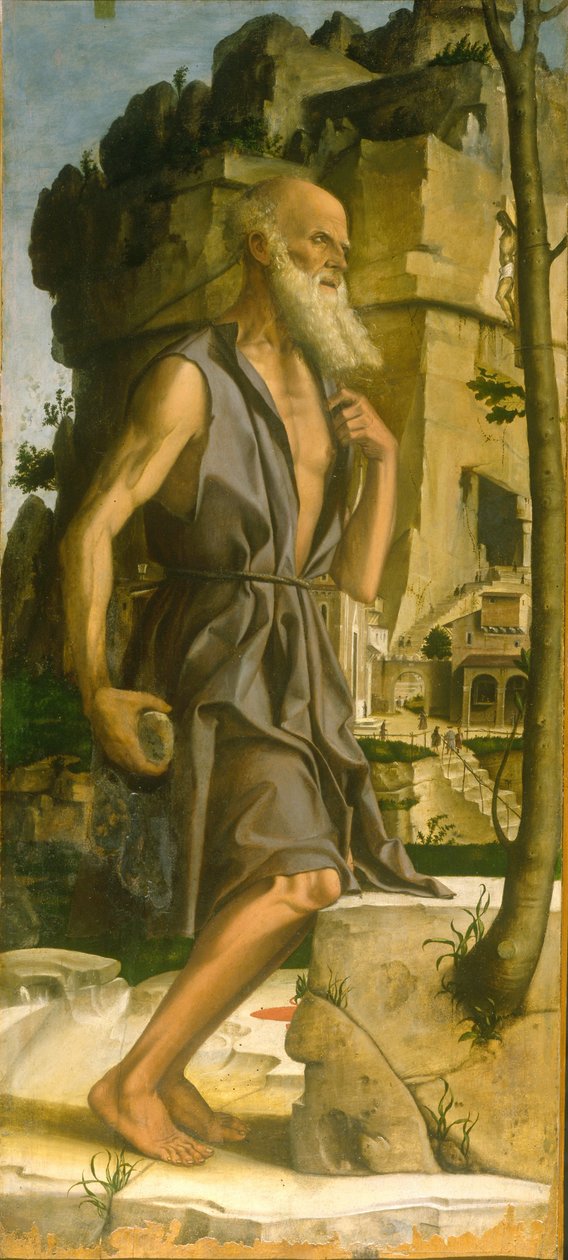 Sankt Jerome av Bartolomeo Montagna