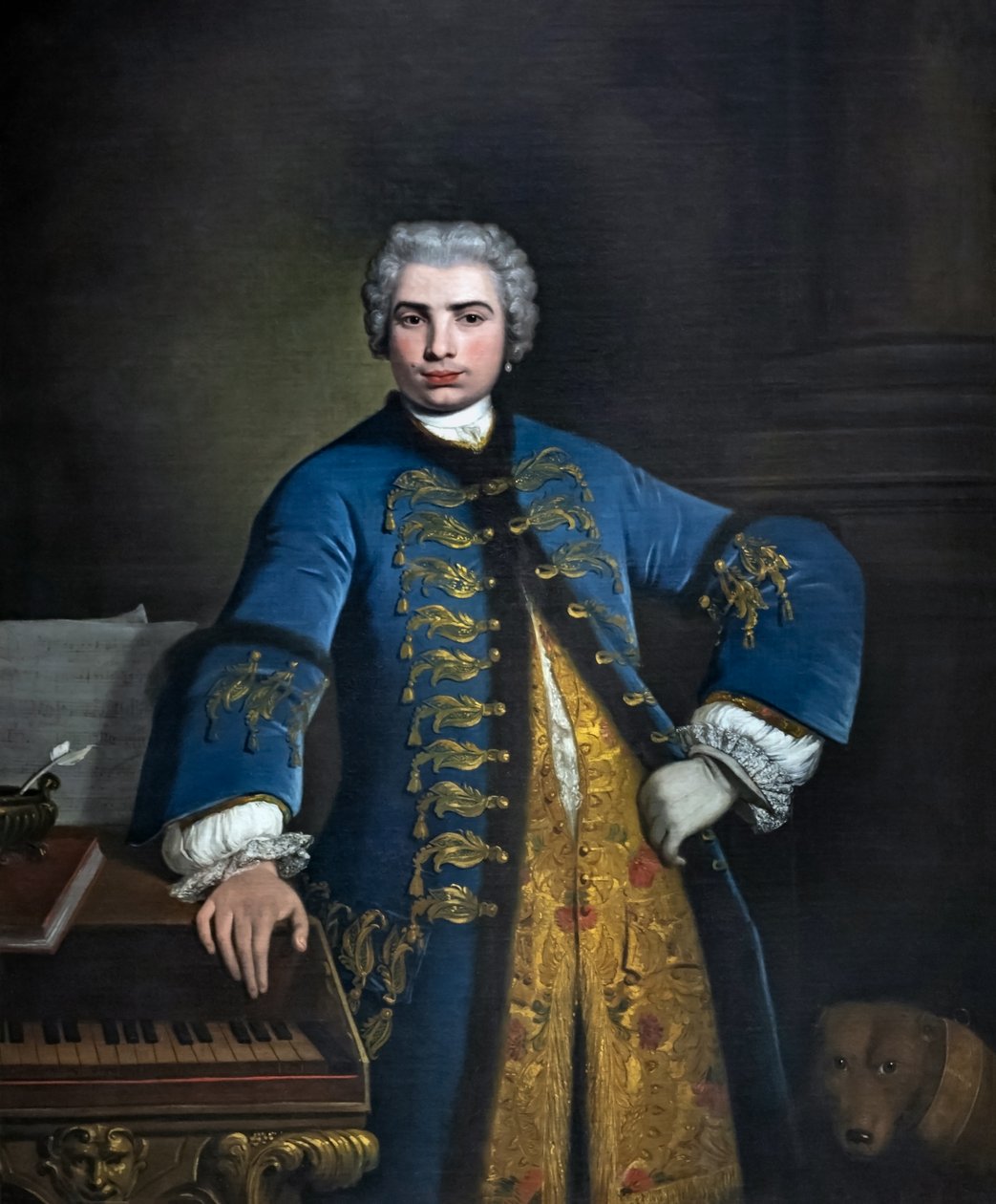 Porträtt av Farinelli av Bartolomeo Nazari