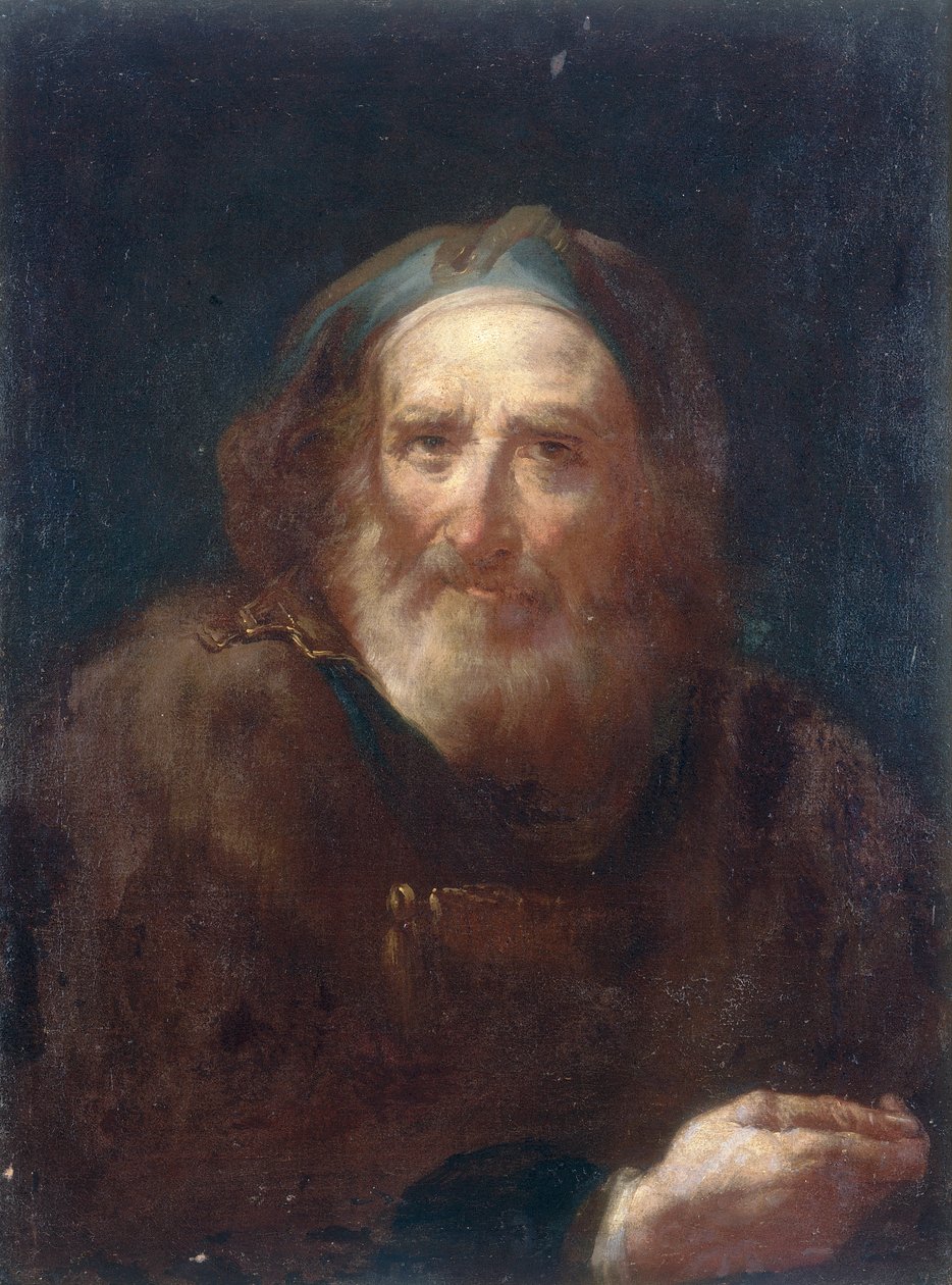 Porträtt av en gammal man av Bartolomeo Nazzari