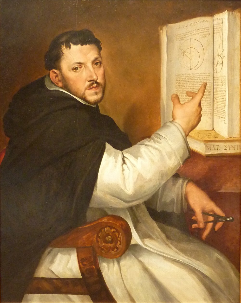 Italienska: Porträtt av Ignazio Danti Porträtt av Ignazio Danti av Bartolomeo Passarotti