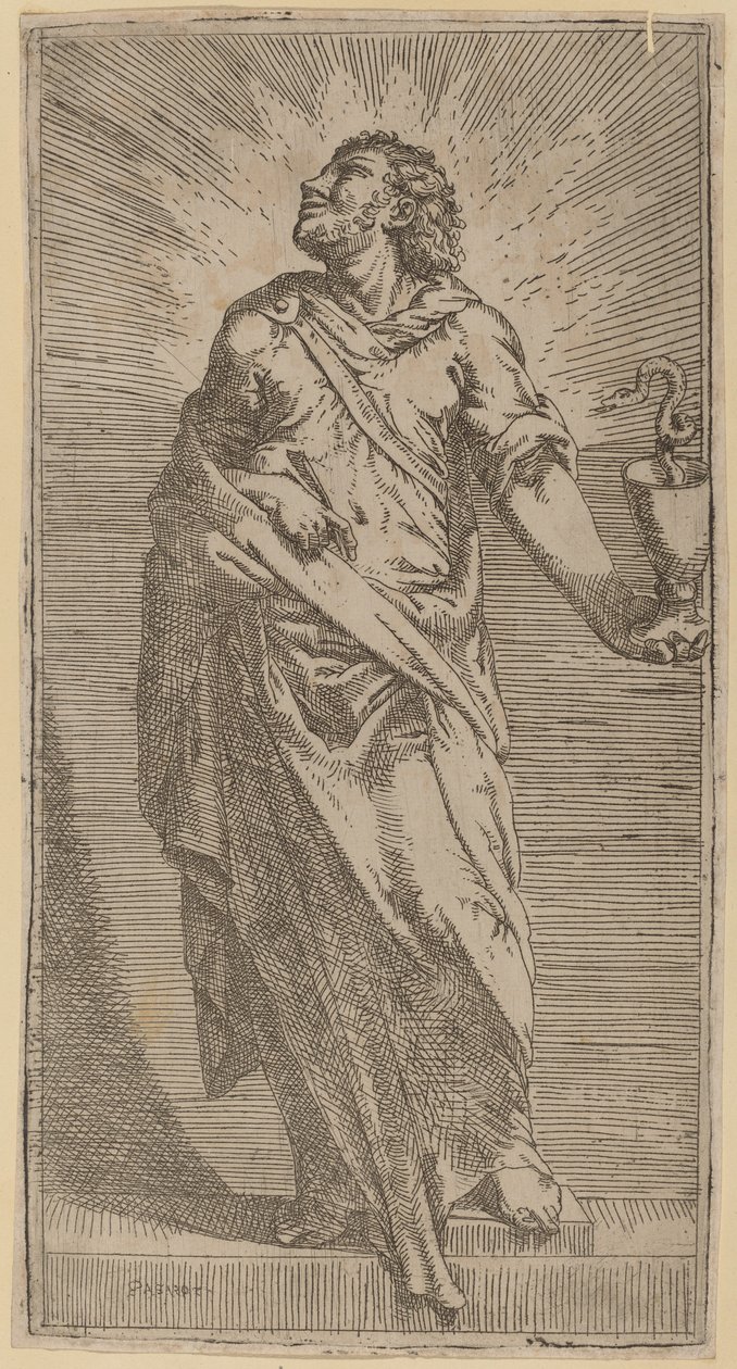 Sankt Johannes evangelisten av Bartolomeo Passarotti