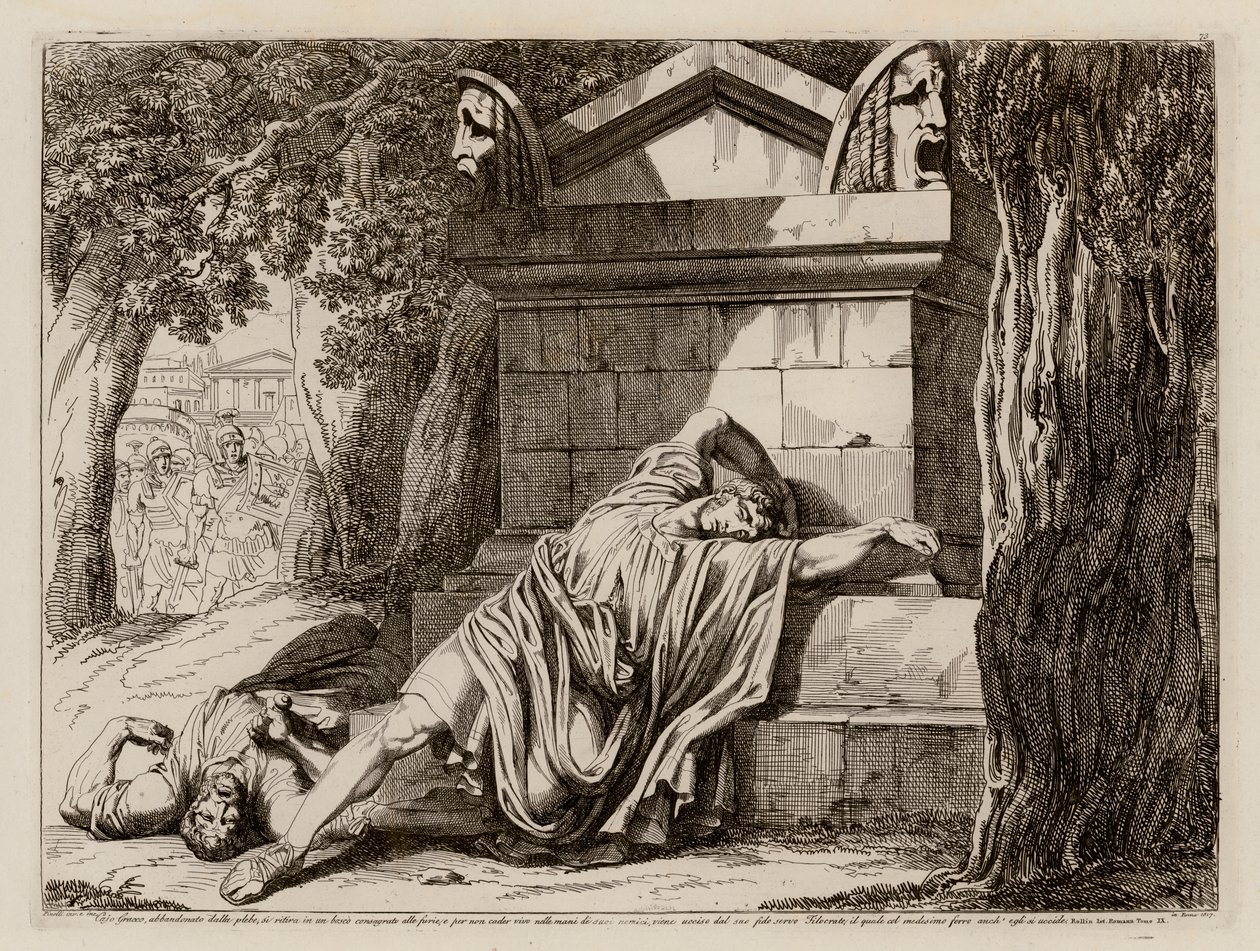 Gaius Gracchus död av Bartolomeo Pinelli