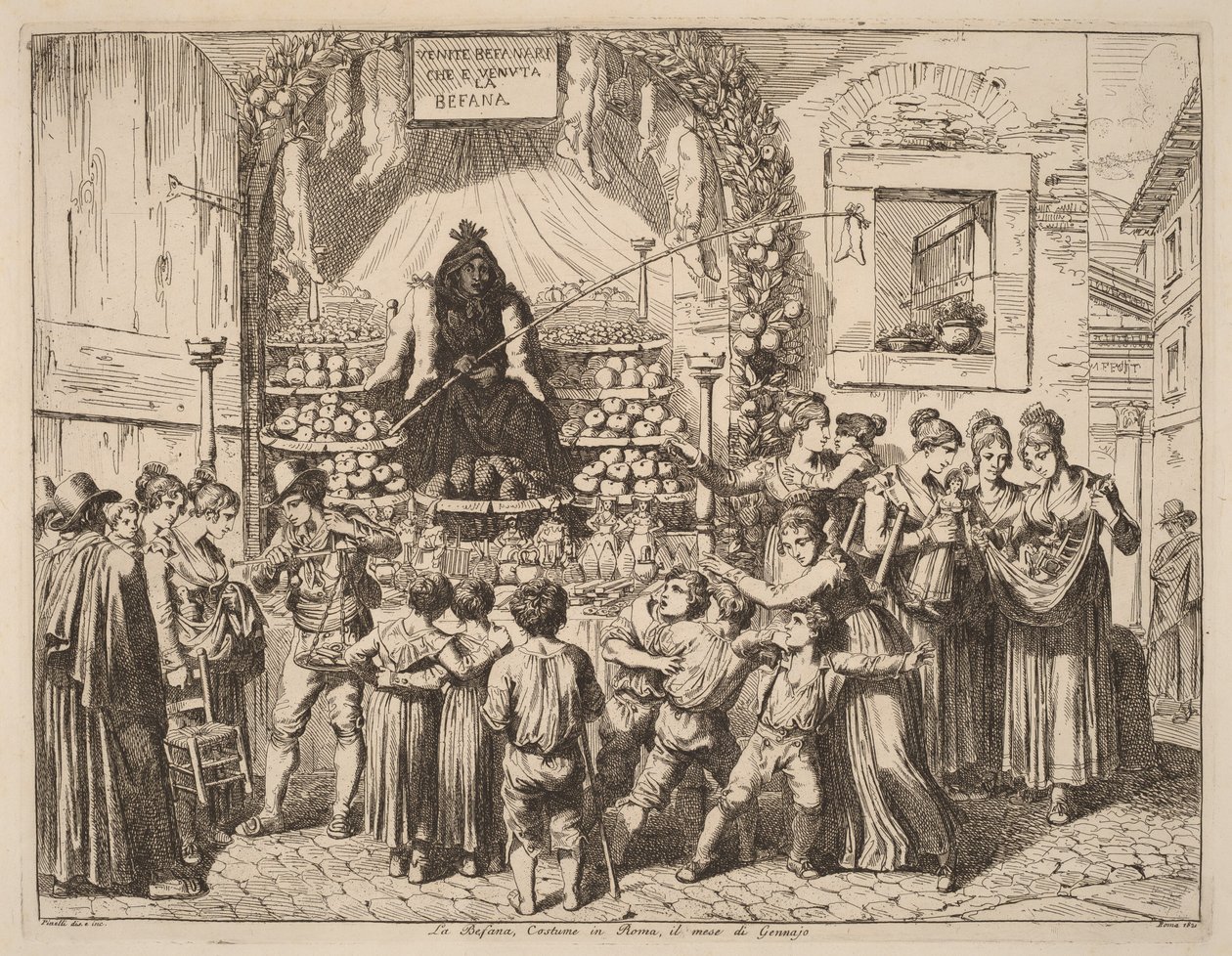 La Befana av Bartolomeo Pinelli