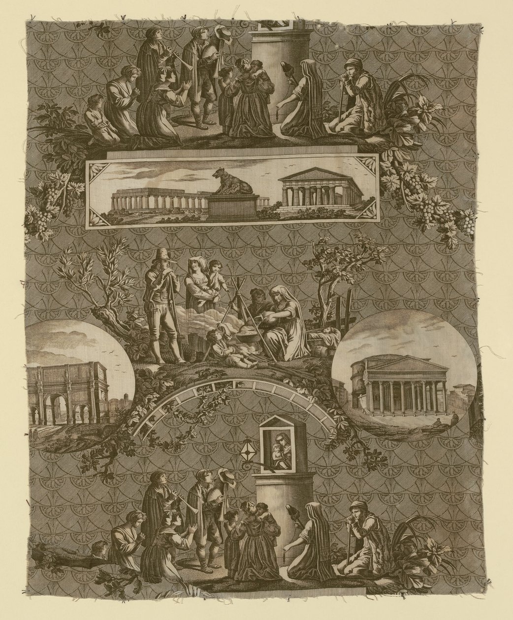 Le Romain (romaren) (Möbeltyg) av Bartolomeo Pinelli