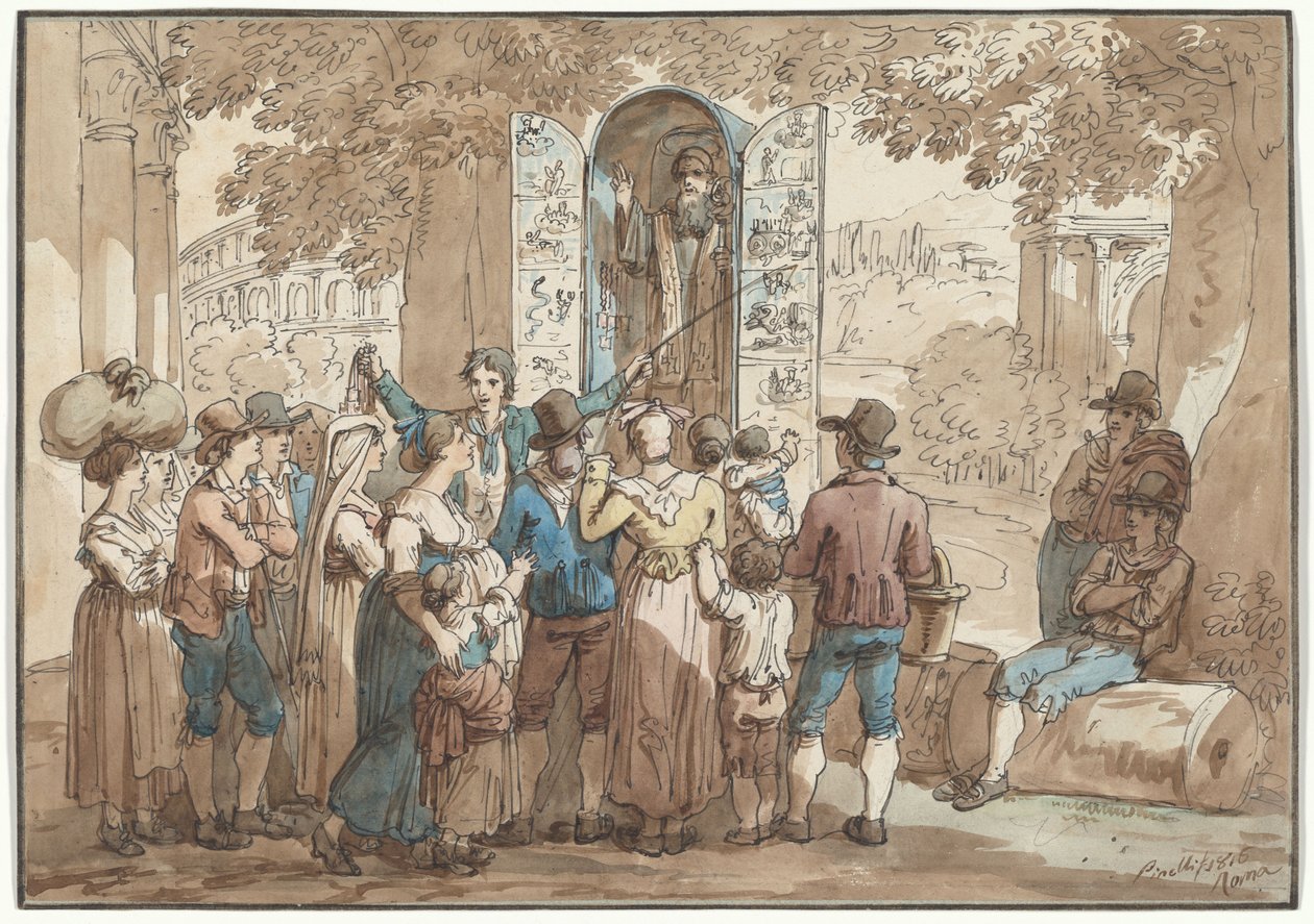 ”Charlatanen”, illustration till ”Romerska dräkter och seder” av Bartolomeo Pinelli