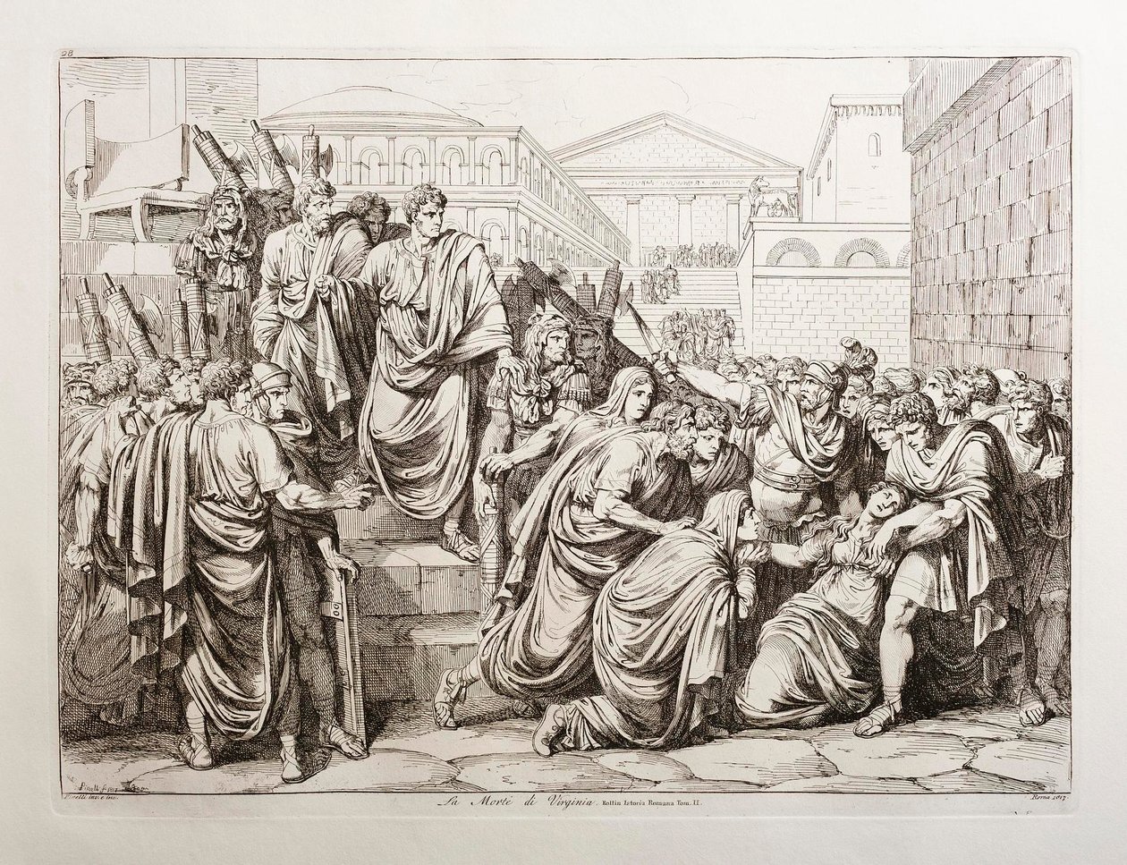 Virginias död av Bartolomeo Pinelli