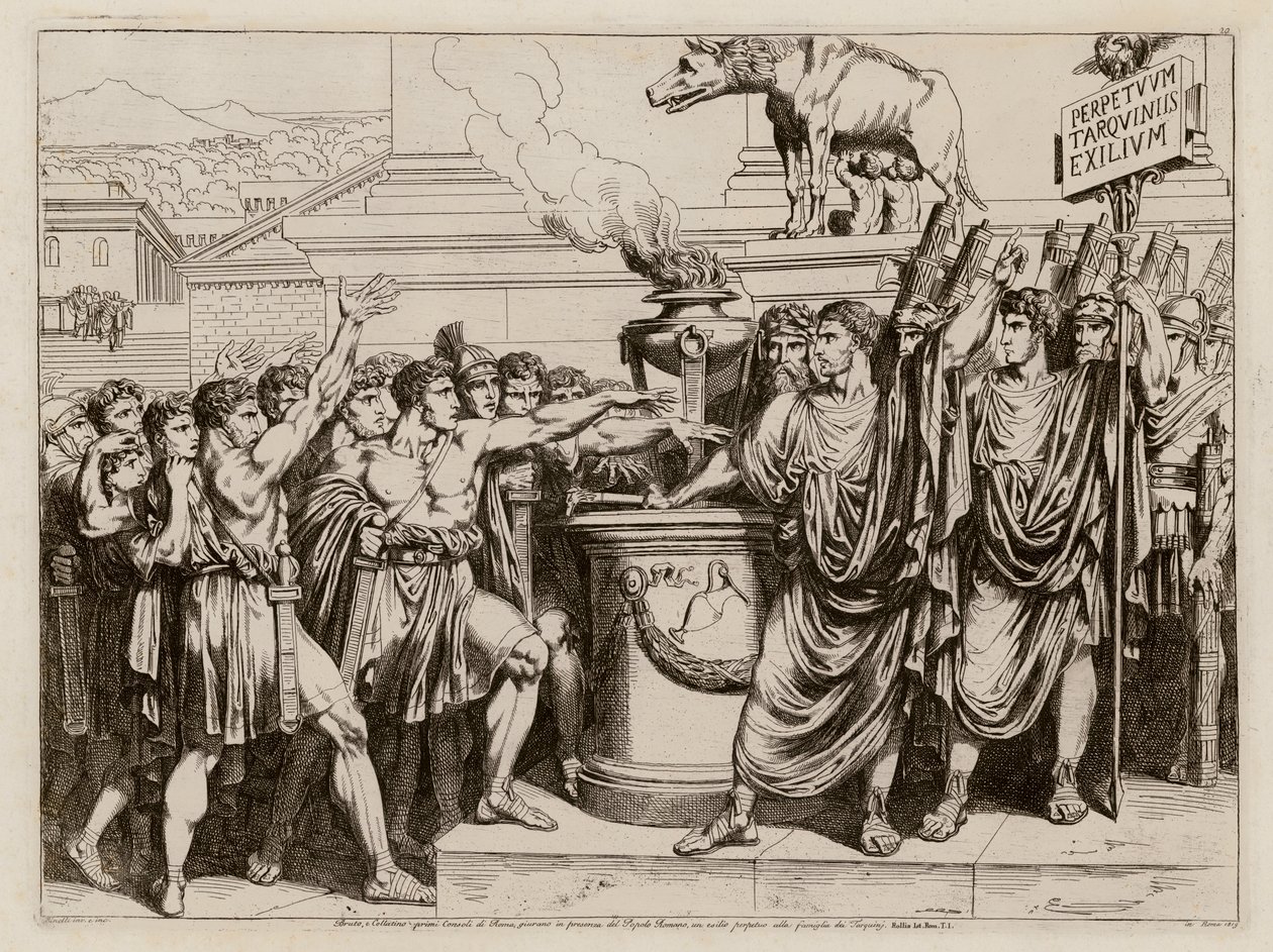 Brutus ed (etsning) av Bartolomeo Pinelli