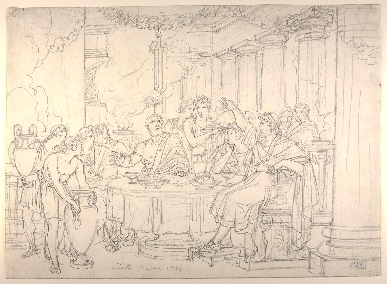 Damoklessvärdet av Bartolomeo Pinelli