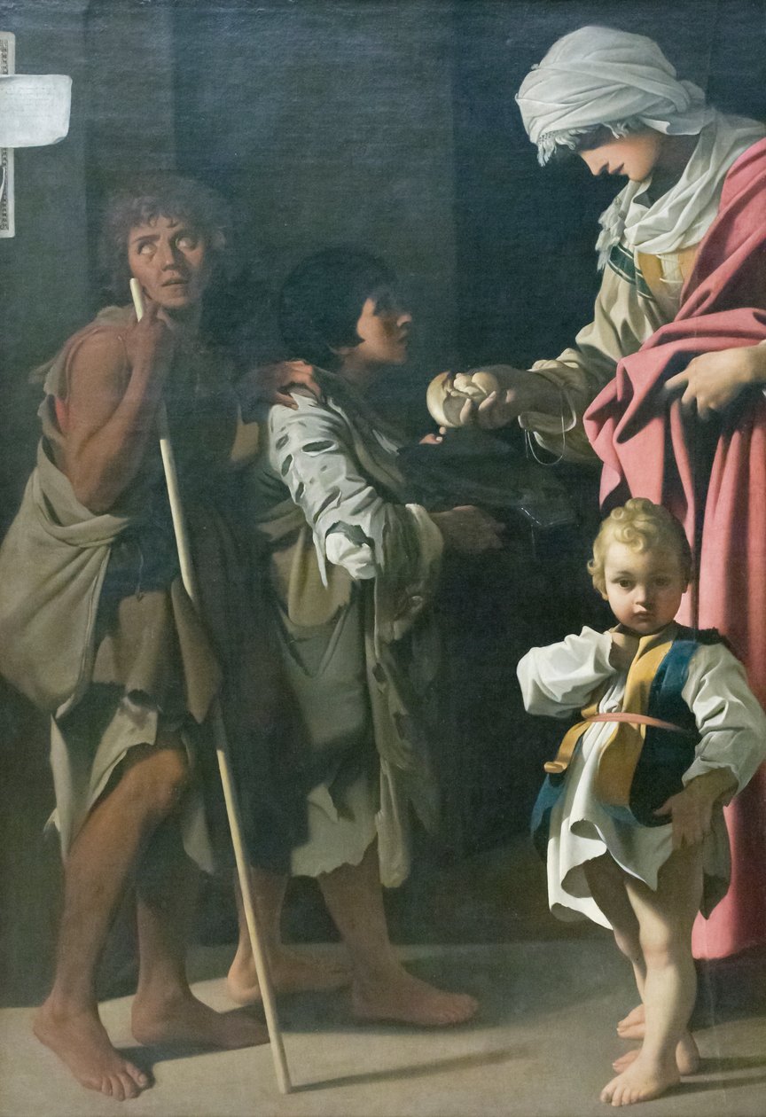 St Elizabeth av Ungerns välgörenhet av Bartolomeo Schedoni