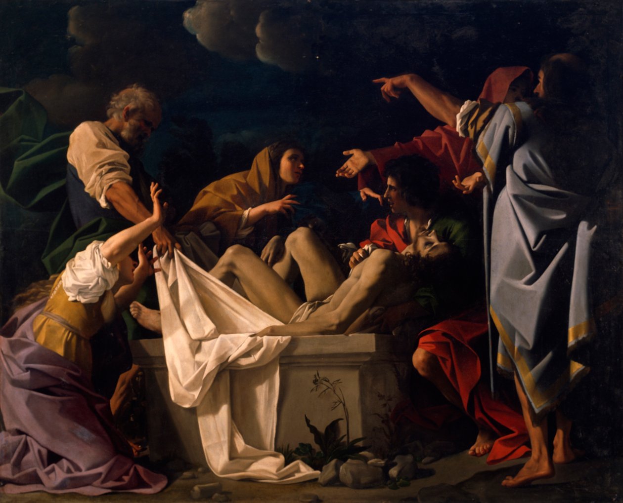 Kristi begravning, av Bartholomew Schedoni (1578-1615) av Bartolomeo Schedoni