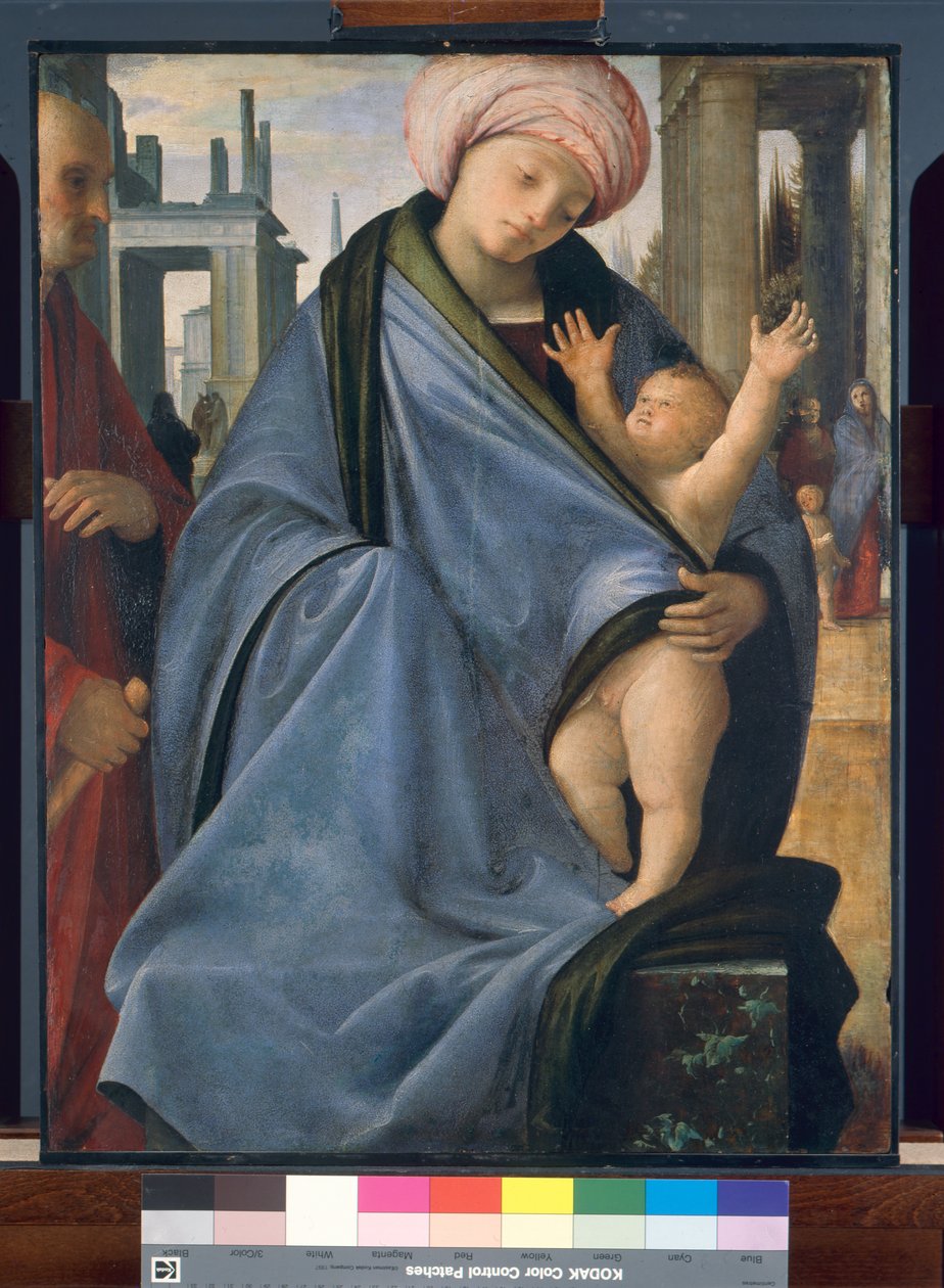 helig familj av Bartolomeo Suardi Bramantino