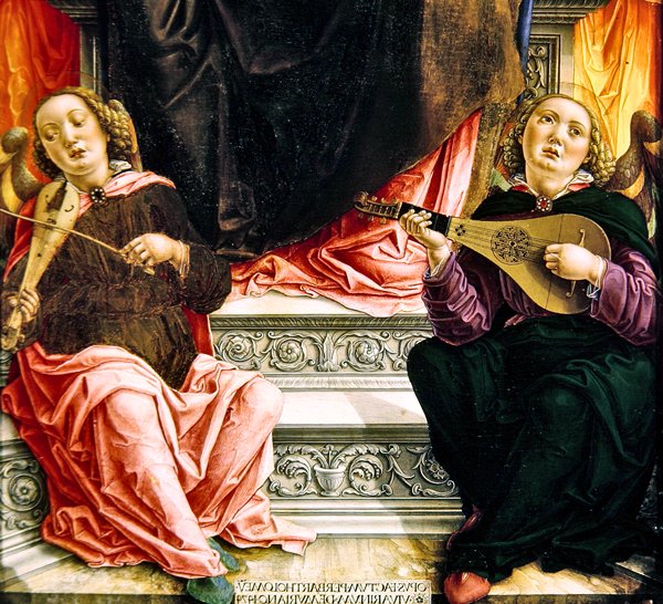Detalj av Triptyken av St. Mark av Bartolomeo Vivarini