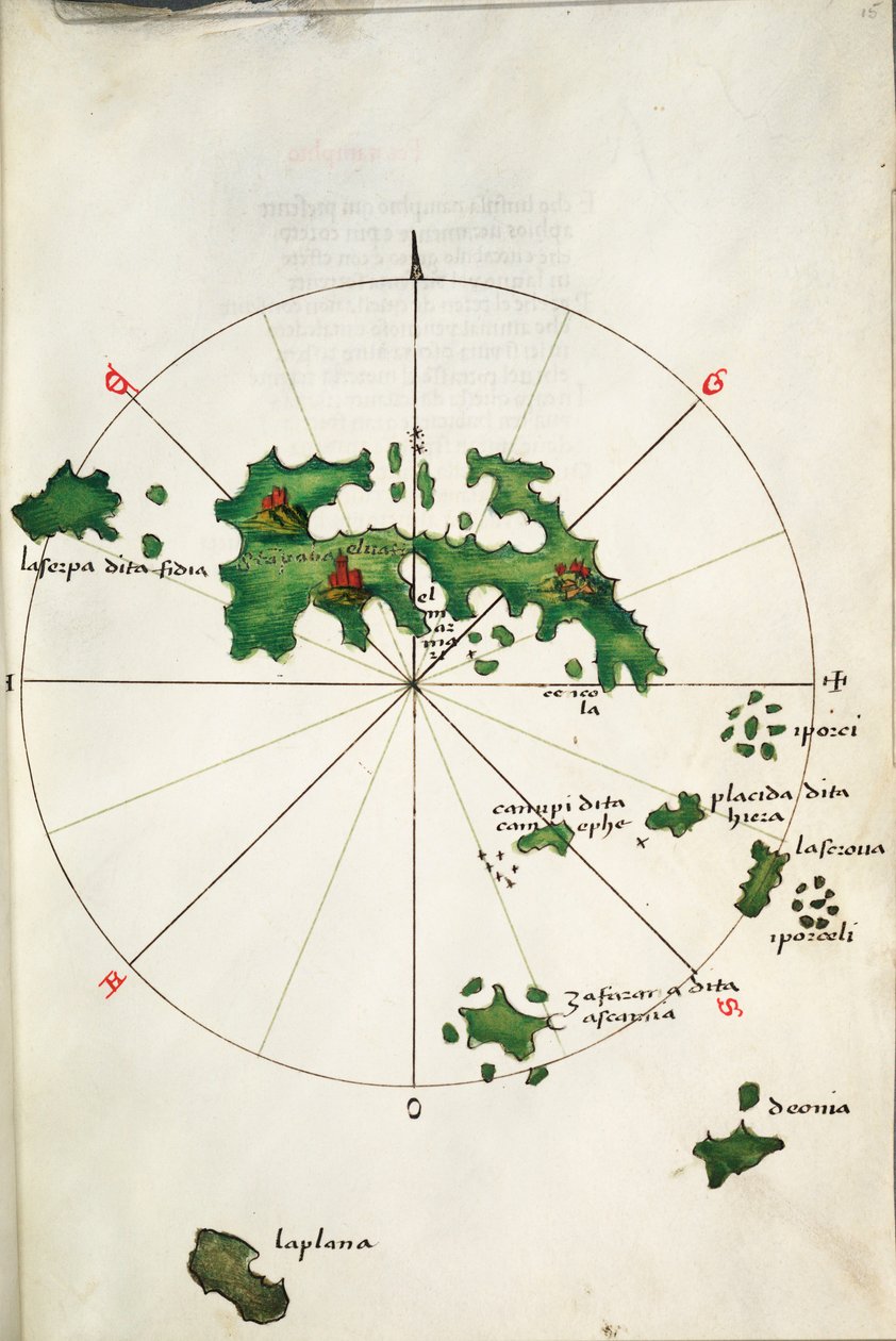 Astipalaia, ca 1485 (pergament) av Bartolomeo da li Sonetti